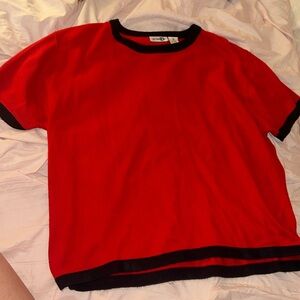 Paul Harris Design, Red Top with Black Trim